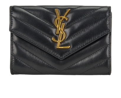 Saint Laurent Monogram Matelasse Wallet, front view